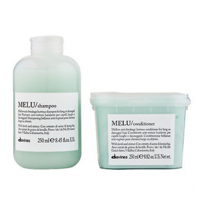 Davines Essential Haircare Melu Anti-Breakage Shine Set - Набор для длинных или поврежденных волос (шампунь 250 мл; кондиционер 250 мл)