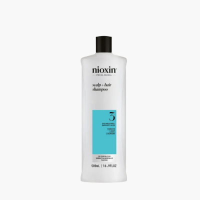Nioxin System 3 Scalp+Hair Shampoo - Шампунь для окрашенных, сухих и редеющих волос (Система 3) 500 мл