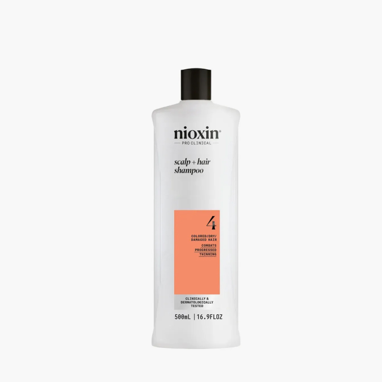 Nioxin System 4 Scalp+Hair Shampoo - Шампунь для окрашенных и редеющих волос (Система 4) 500 мл