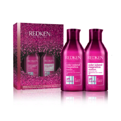 Redken Color Extend Magnetics Set 2021 - Новогодний набор для окрашенных волос (шампунь 300 мл, кондиционер 300 мл)