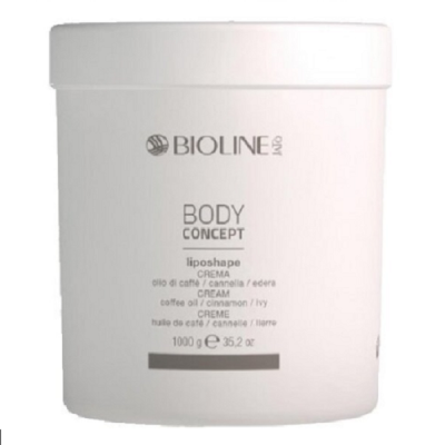 Bioline-JaTo Body Concept Prof Liposhape - Крем моделирующий для тела (кофе-корица-плющ) 1000 мл