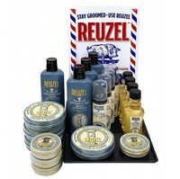 Reuzel Shave & Beard Intro 2020 - Набор для волос (бальзам для бороды 4 шт, пена для бороды 4 шт, лосьон после бритья 4 шт, мусс крем для бритья 4 шт, поднос 1шт)