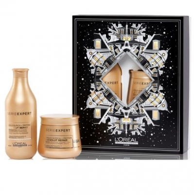 L'Oreal Professionnel Serie Expert Absolut Repair Gold Quinoa - Новогодний набор 2021 (шампунь 500 мл + маска 250 мл)