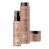 Lakme Teknia Argan Oil - Подарочный набор для нормальных и сухих волос (шампунь 300мл, маска 250мл, масло 125мл) 