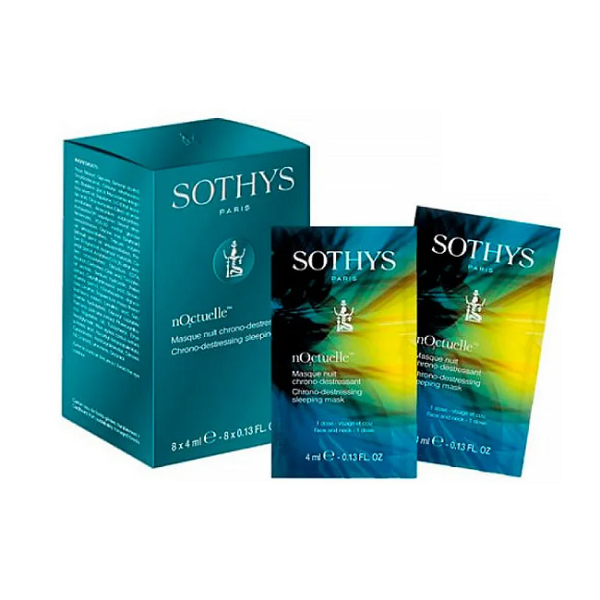 Sothys Noctuelle  Chrono-destressing Sleeping Mask - Восстанавливающая антивозрастная ночная маска 8*4 мл