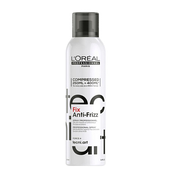 L'Oreal Professionnel TECNI.ART Fix Anti-Frizz - Спрей сильной фиксации с защитой от влаги и уф-лучей (фиксация 4) 250 мл