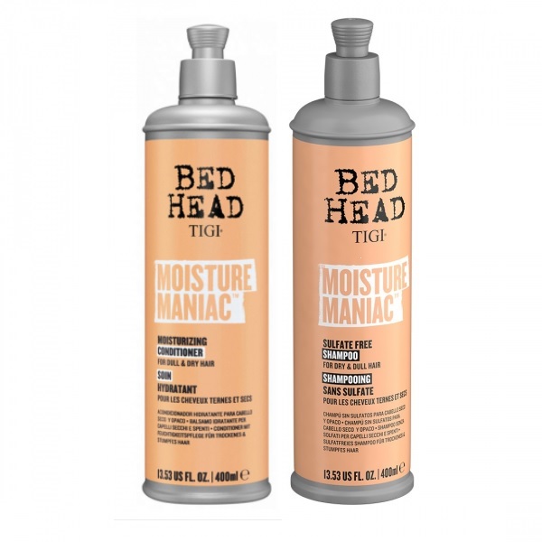 TIGI Bed Head Moisture Maniac Set - Набор для увлажнения сухих и тусклых волос (шампунь 400 мл, кондиционер 400 мл)