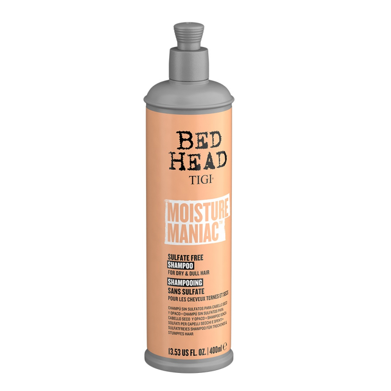 TIGI Bed Head Moisture Maniac Shampoo - Бессульфатный шампунь для увлажнения сухих и тусклых волос 400 мл