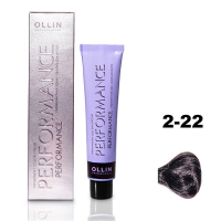 Ollin Performance Permanent Color Cream - Перманентная крем-краска для волос 2/22 черный фиолетовый 60 мл