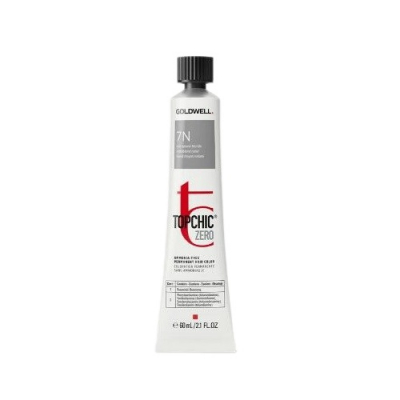 Goldwell Topchic Zero - Безаммиачная стойка краска для волос 7N средний натуральный блонд 60 мл