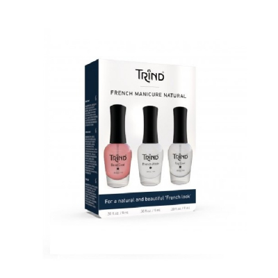 Trind French Manicure Red Set - Набор для французского маникюра (прозрачно-красный) 3 x 9 мл