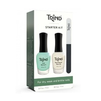 Trind Starter Set - Набор для сухих и ломких ногтей 2 х 9 мл и пилочка