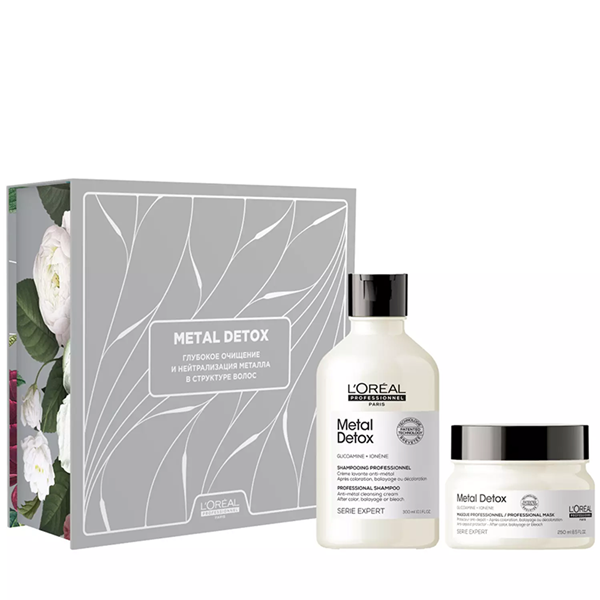 L'Oreal Serie Expert Metal Detox Spring Bom - Набор для волос (шампунь 300 мл + уход 250 мл)