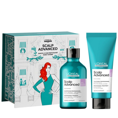L'Oreal Serie Expert Scalp Advanced Spring Bom - Набор зимний для чувствительной кожи головы (шампунь 300 мл + уход 200 мл)