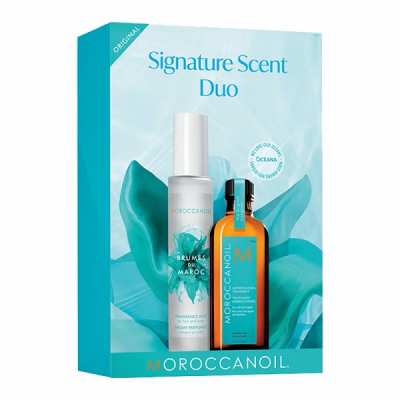 Moroccanoil Signature Scent Duo 2022 A - Набор (парфюмированный мист 100 мл, масло 100 мл)