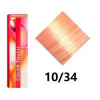 Wella Color Touch - Крем-краска, интенсивное тонирование 10/34 яркий блонд золотистый красный 60мл