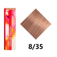 Wella Color Touch - Крем-краска, интенсивное тонирование 8/35 светлый блонд золотистый махагоновый 60 мл