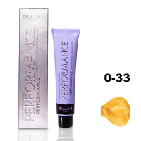 Ollin Performance Permanent Color Cream - Перманентная крем-краска для волос 0/33 желтый 60 мл