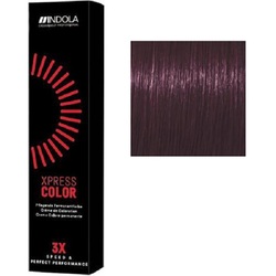 Indola Xpress Color Cream - Крем-краска для волос №6.77 Экстра тёмно-русый фиолетовый 60 мл