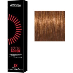 Indola Xpress Color Cream - Крем-краска для волос №7.44 Экстра средне-русый медный 60 мл 
