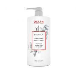 Ollin BioNika Сolored Hair Shampoo - Шампунь для окрашенных волос "яркость цвета" 750 мл 