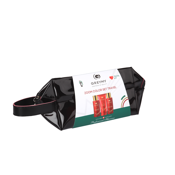 Greymy Zoom Color Set Travel - Набор миниатюр для ухода за окрашенными волосами в косметичке (маска 50мл + шампунь 100мл + кондиционер 100мл)