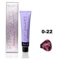 Ollin Performance Permanent Color Cream - Перманентная крем-краска для волос 0/22 фиолетовый 60 мл