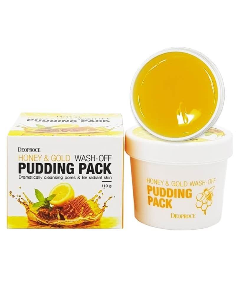 Deoproce Honey & Gold Wash-Off Pudding Pack