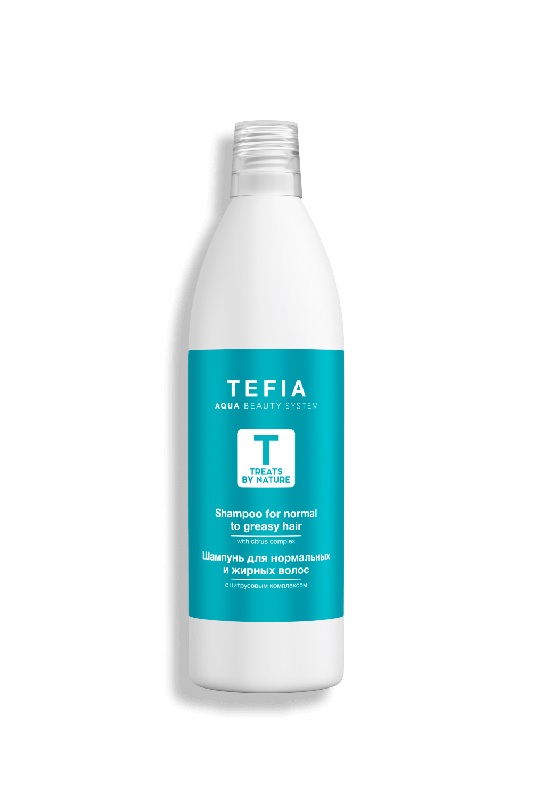 Tefia Treats By Nature Shampoo For Normal to Greasy Hair With Citrus Complex