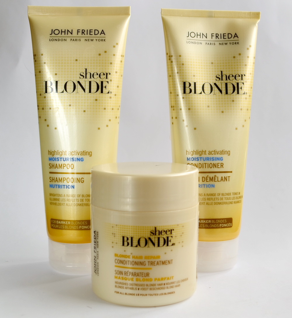 Sheer blonde. John Frieda Sheer blonde шампунь. Маска для волос John Frieda.
